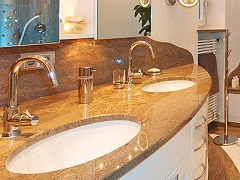 Создание столешниц и прочих дизайнерских элементов ванной комнаты по оригинальным проектам